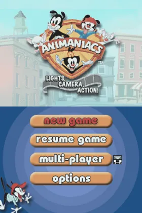 Animaniacs - Lights, Camera, Action! (Europe) (En,Fr,De,Es,It) (Rev 1) screen shot title